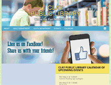 Tablet Screenshot of claylibrary.com